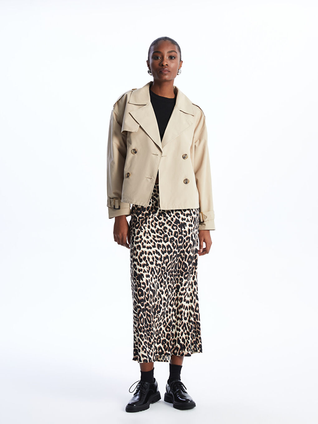 Standard Fit Patterned Women's Skirt