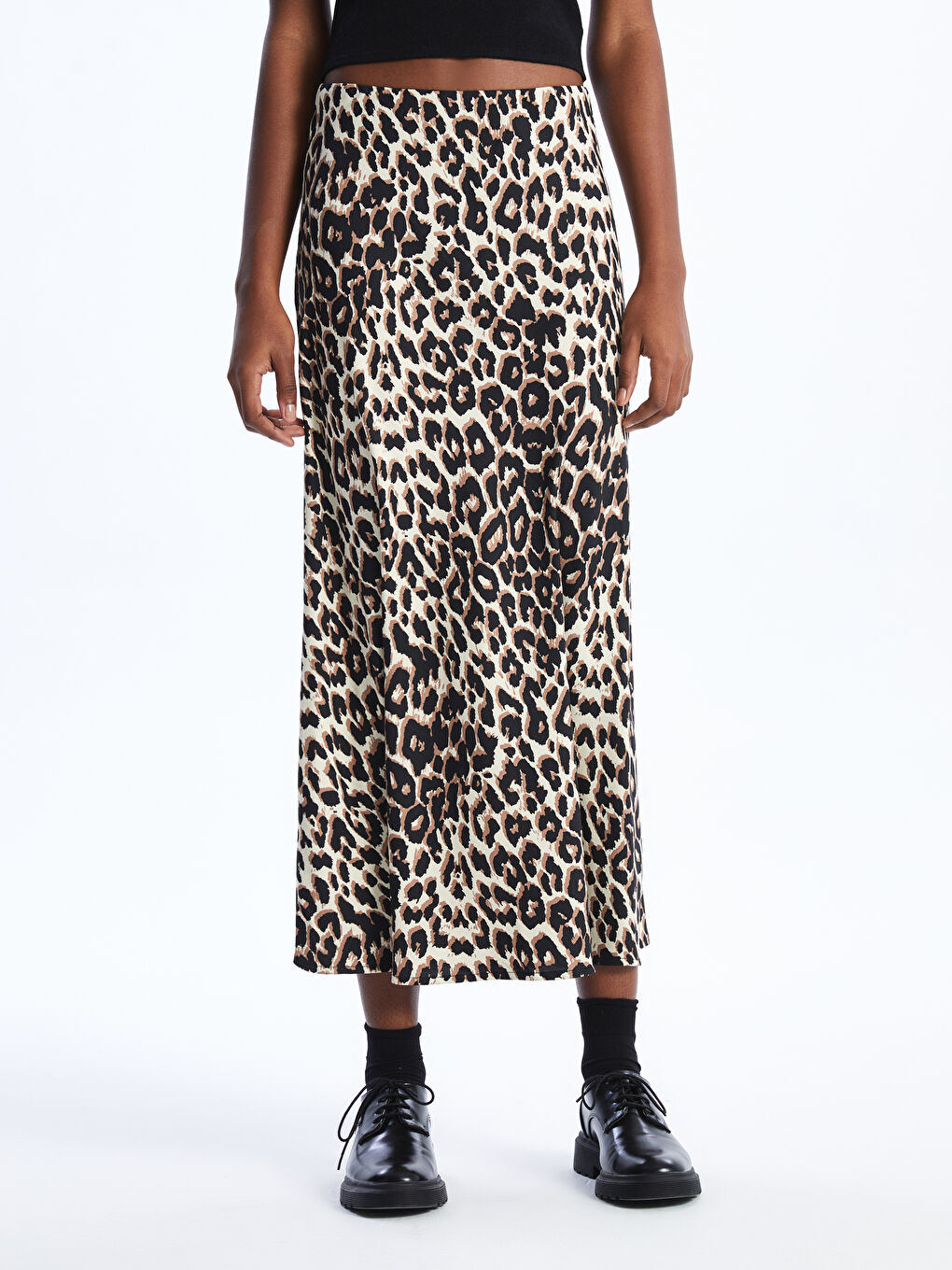 Standard Fit Patterned Women's Skirt-2