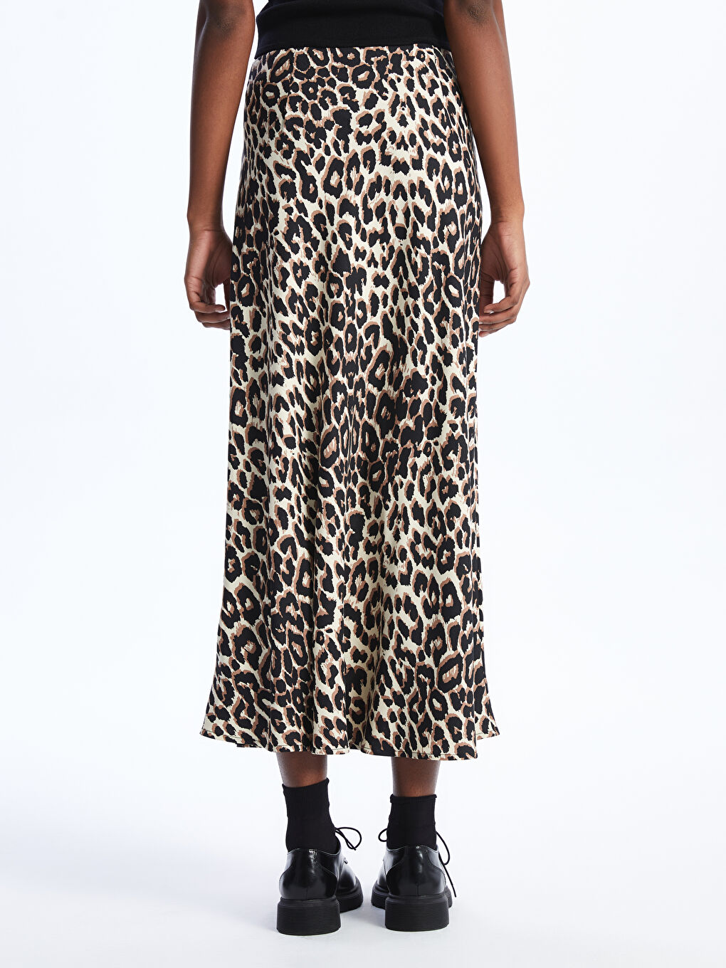 Standard Fit Patterned Women's Skirt-3