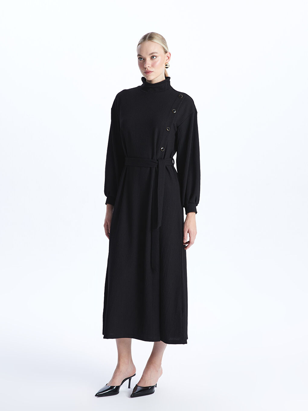 فستان نسائي بأكمام طويلة -S49562Z8-CVL