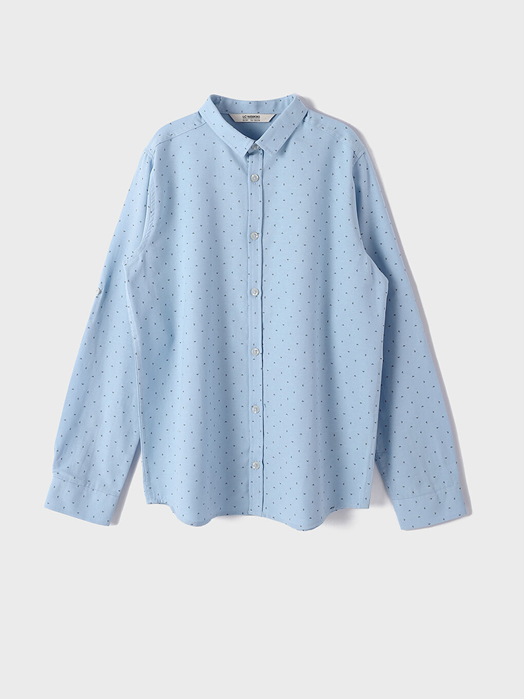 Patterned Long Sleeve Boys' Shirt -S49568Z4-LSJ