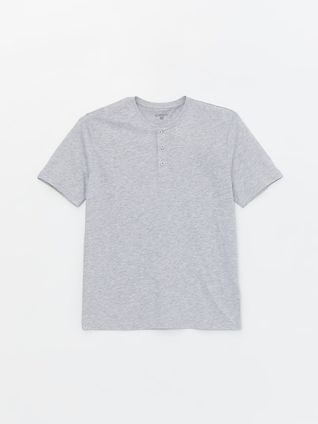 Crew Neck Short Sleeve Men's Pyjama Top -S49589Z8-LAL