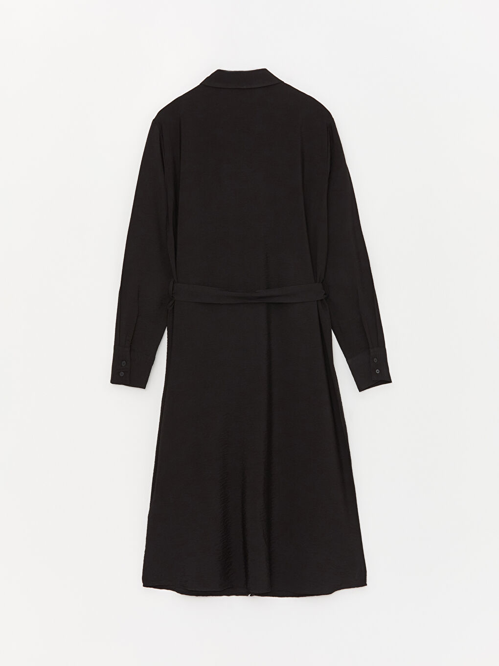 Plain Long Sleeve Women's Shirt Dress -S49617Z8-CVL