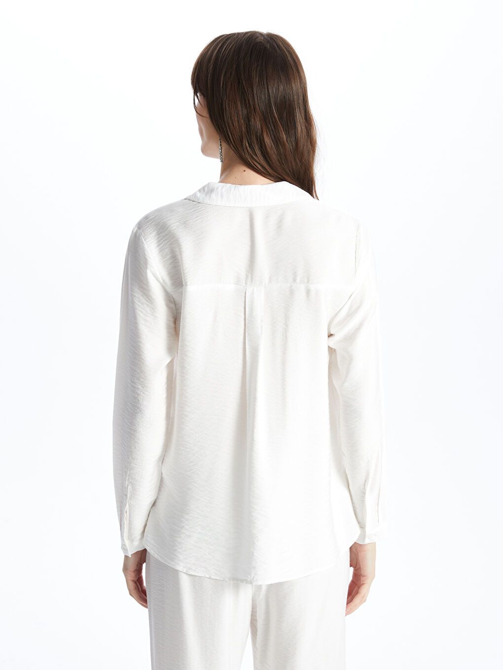 LCWAIKIKI Classic Bluza sa kragnom, jednostavna, dugi rukav, za žene -S49622Z8-EEW