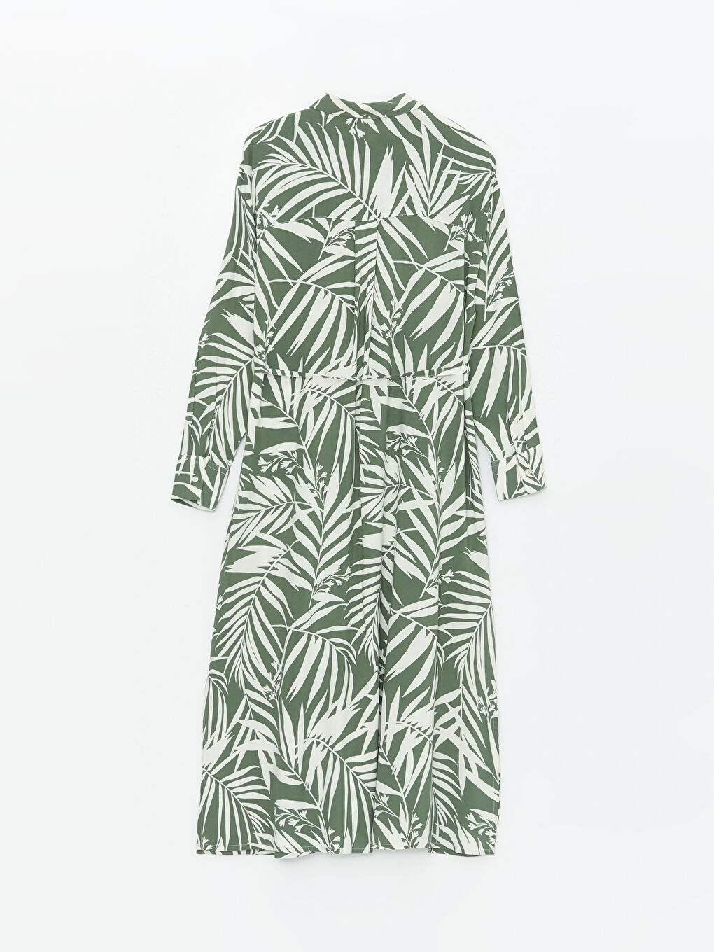 Robe Chemise à Motifs à Manches Longues pour Femmes-6