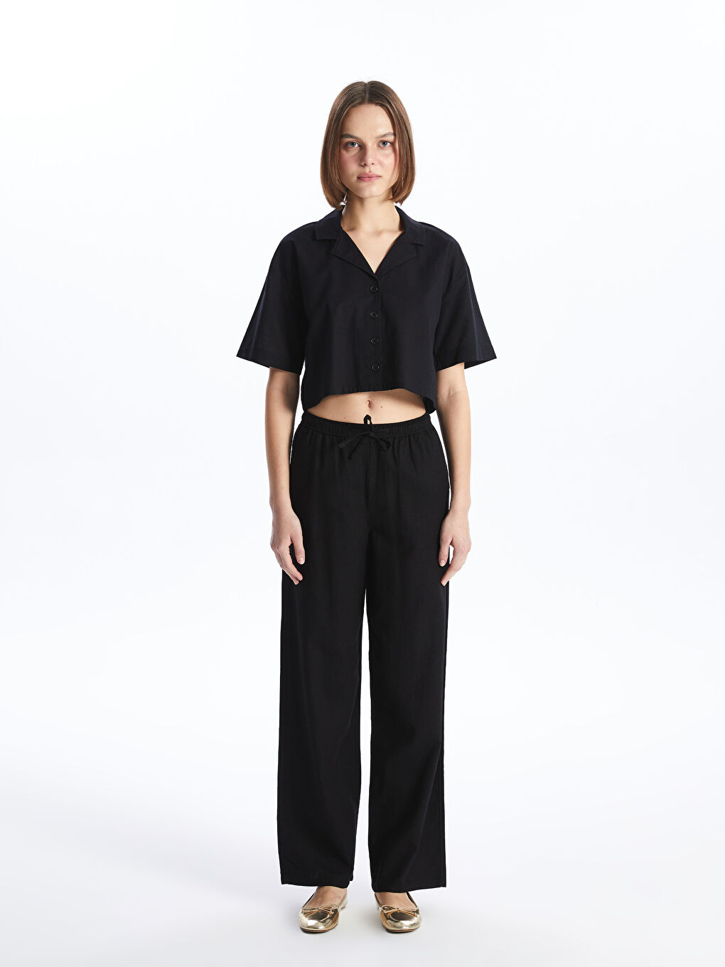 CRNA Pantalone Žene -S49723Z8-CVL