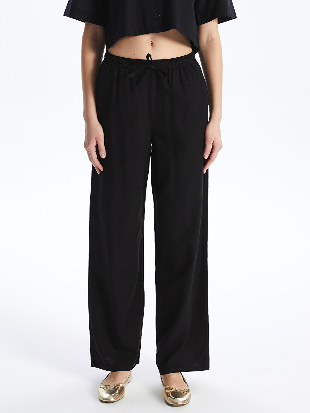 CRNA Pantalone Žene -S49723Z8-CVL