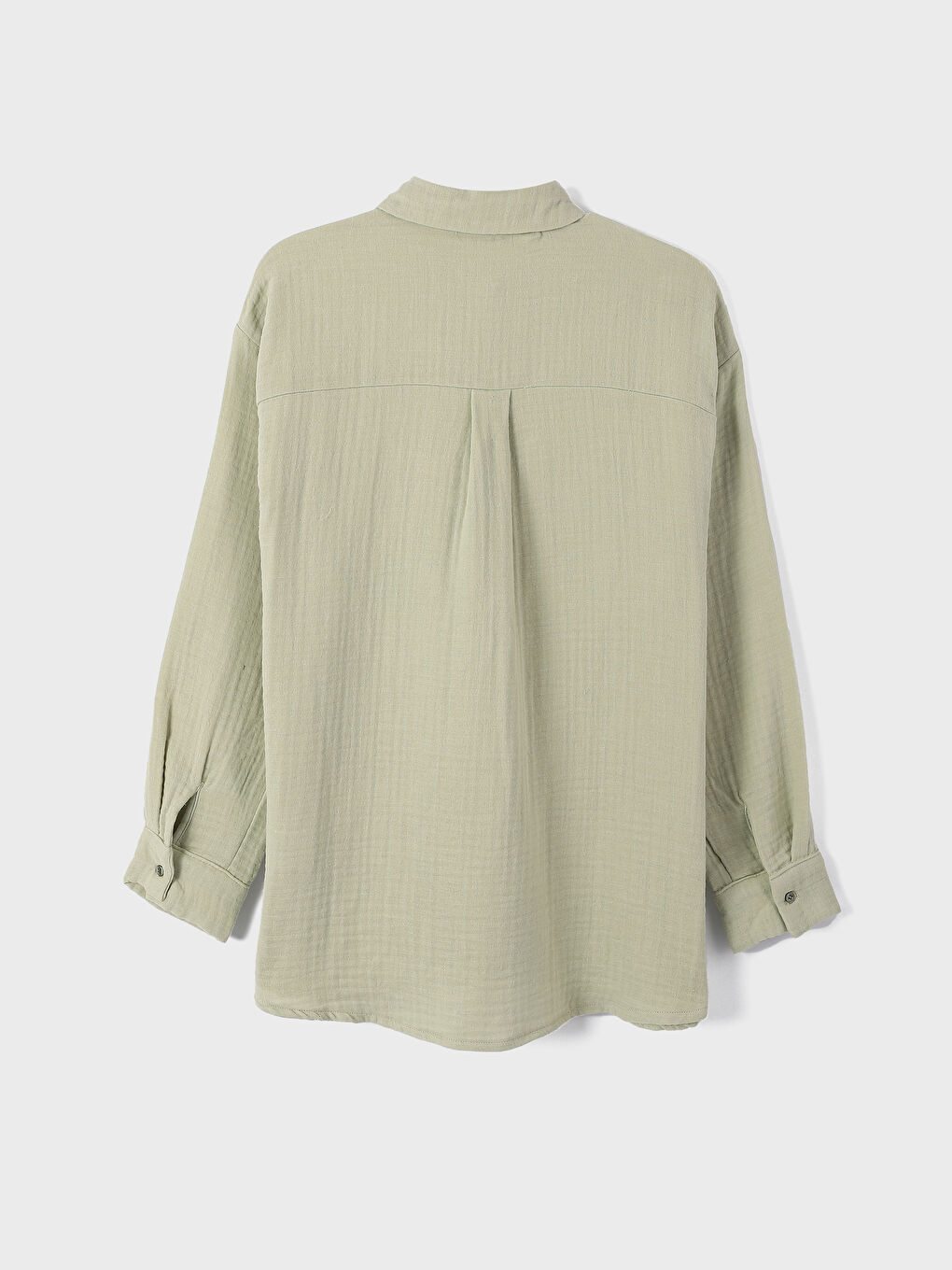 Plain Long Sleeve Women's Shirt-2