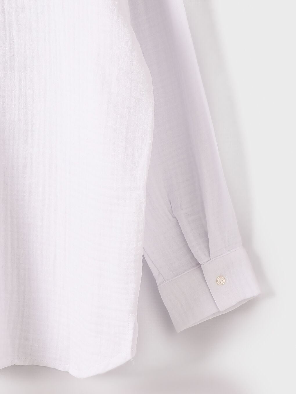 Plain Long Sleeve Women's Shirt-1