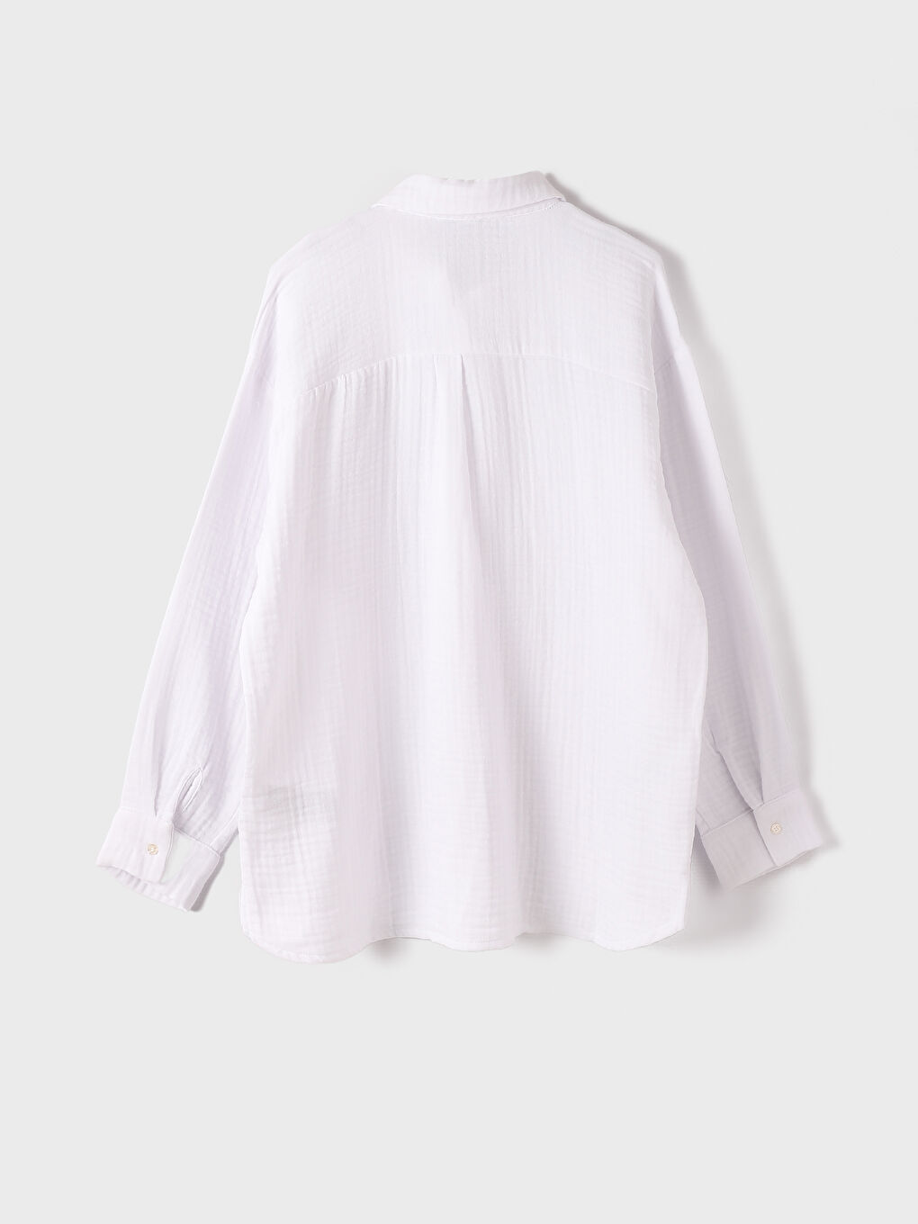 Plain Long Sleeve Women's Shirt-2