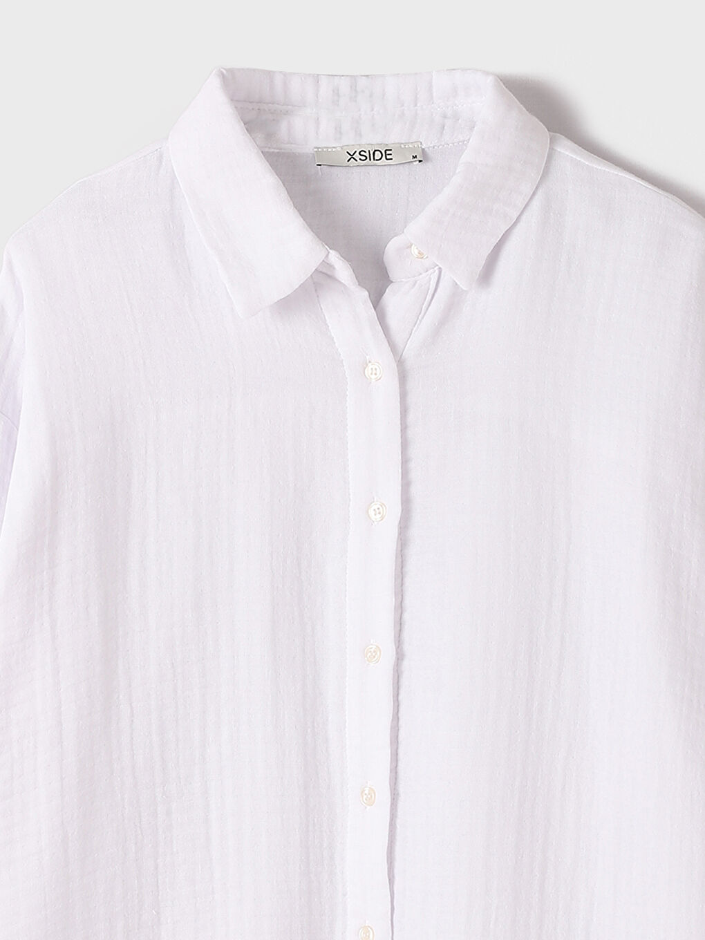 Plain Long Sleeve Women's Shirt-3