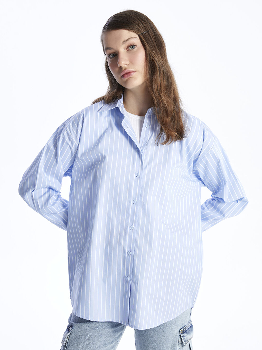 XSIDE Poplin Women's Shirt -S49733Z8-LEN