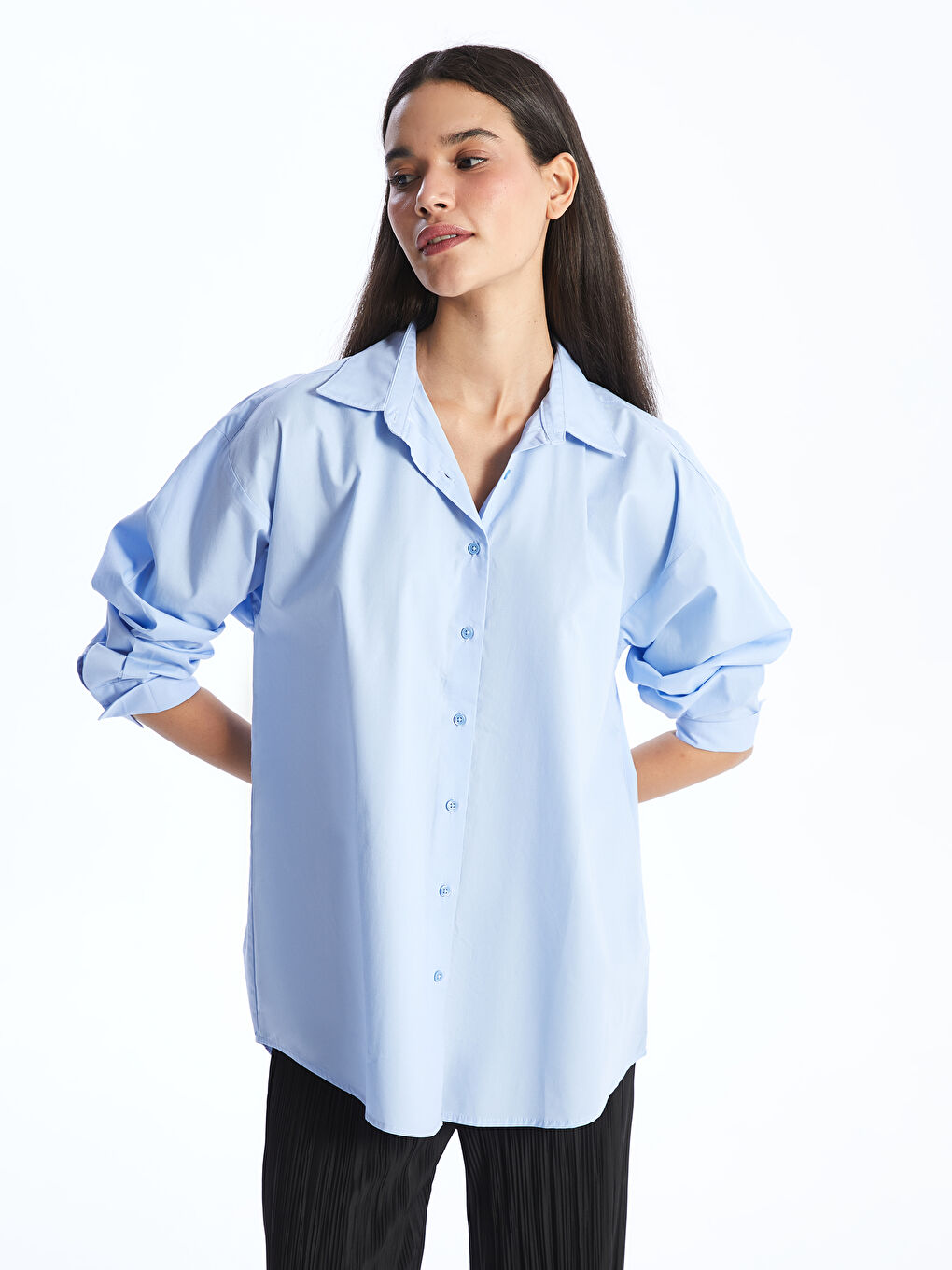 Poplin Women Shirt -S49733Z8-VL5