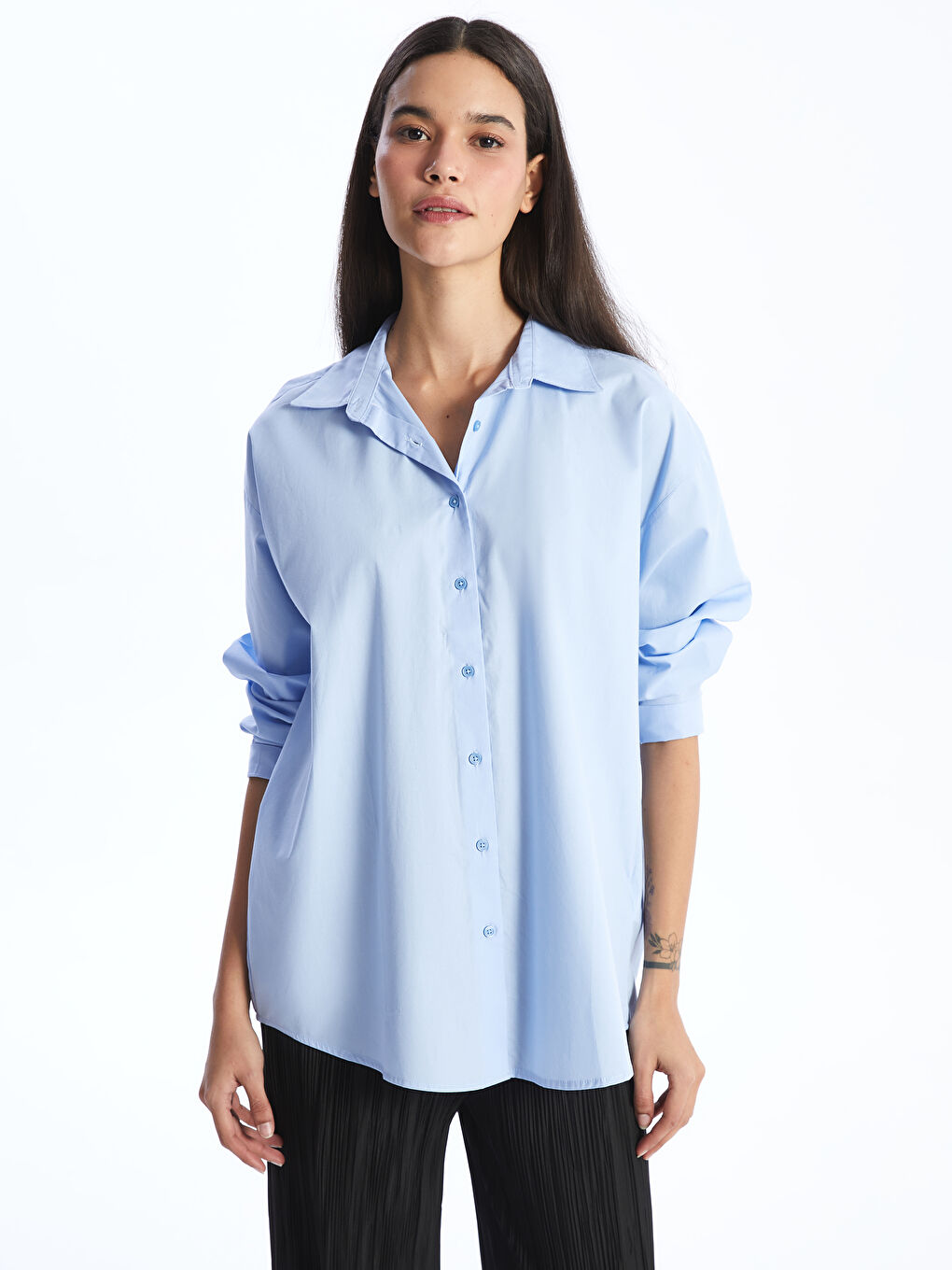 Poplin Women Shirt -S49733Z8-VL5