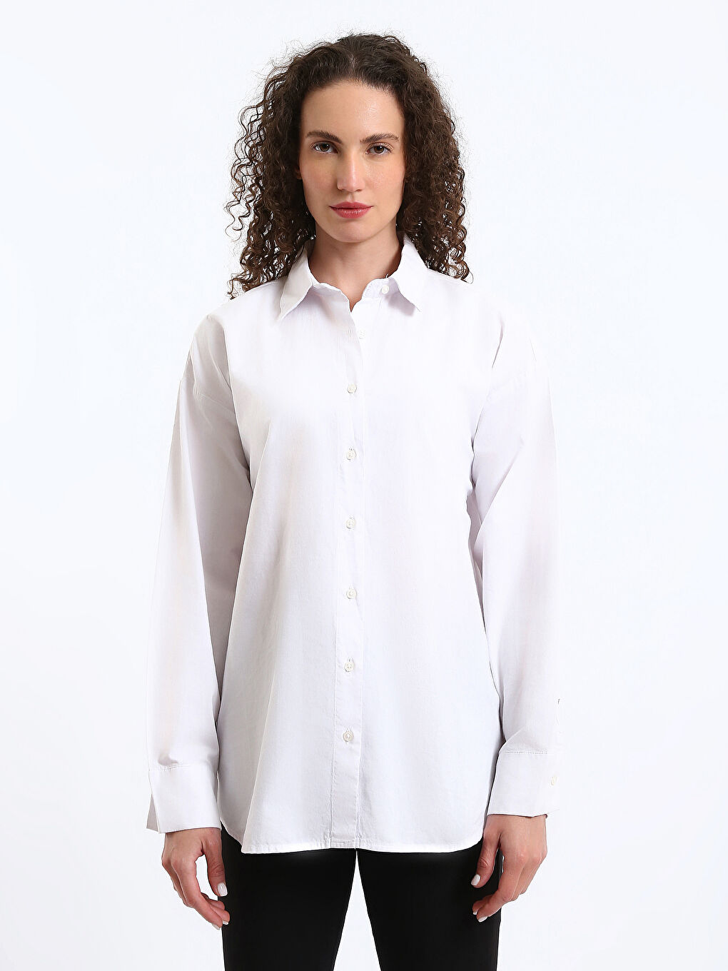 Chemise en Popeline pour Femmes-1