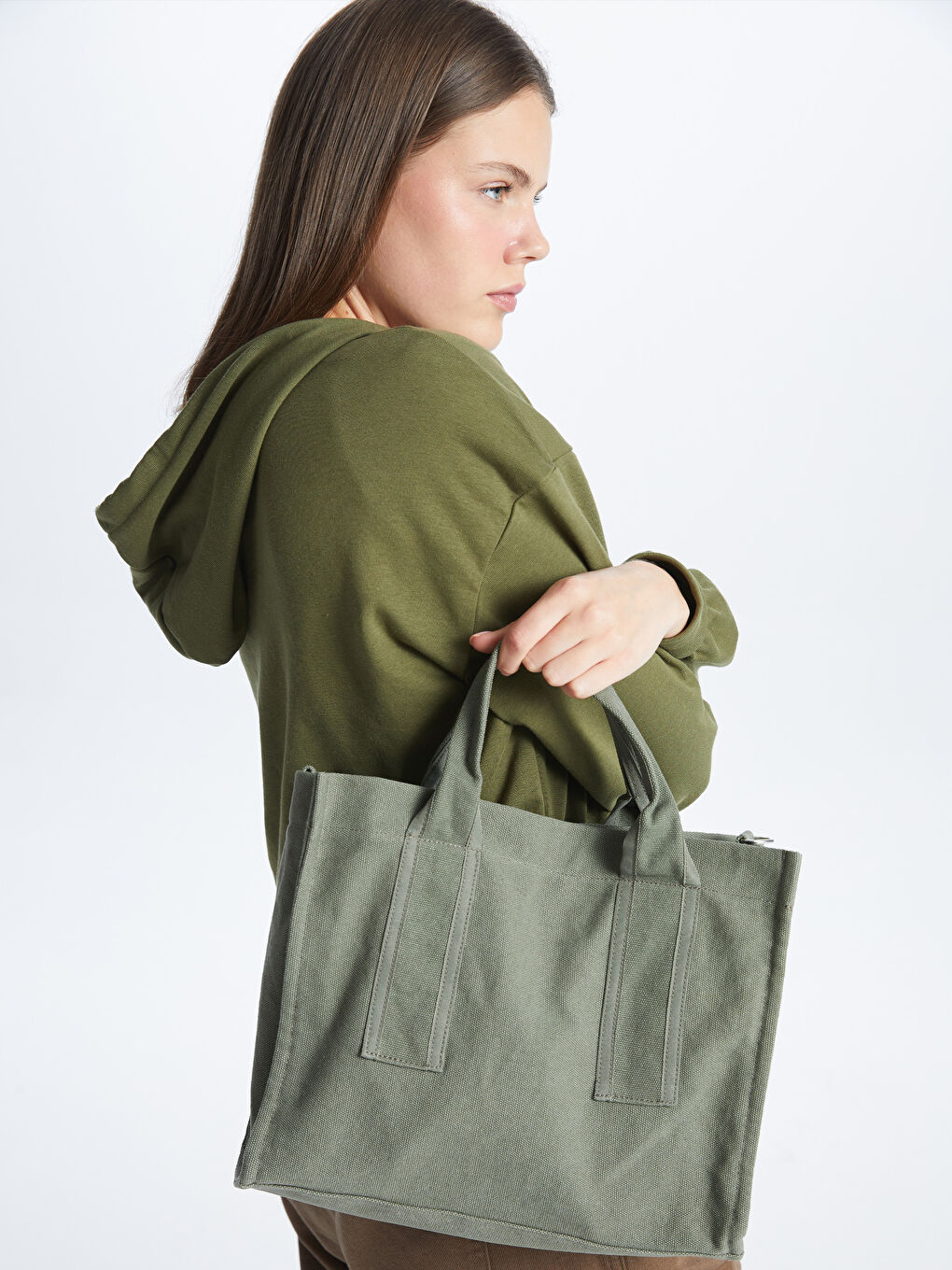 Canvas Women's Tote Bag -S49756Z8-Y0W