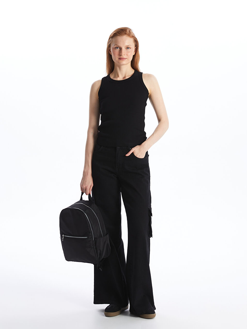 Adjustable Strapped Women's Backpack -S49767Z8-RQL