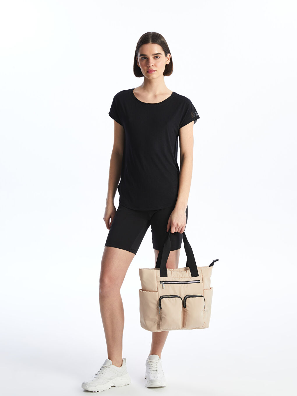 Multi-Compartment Women's Shoulder Bag -S49770Z8-CR8