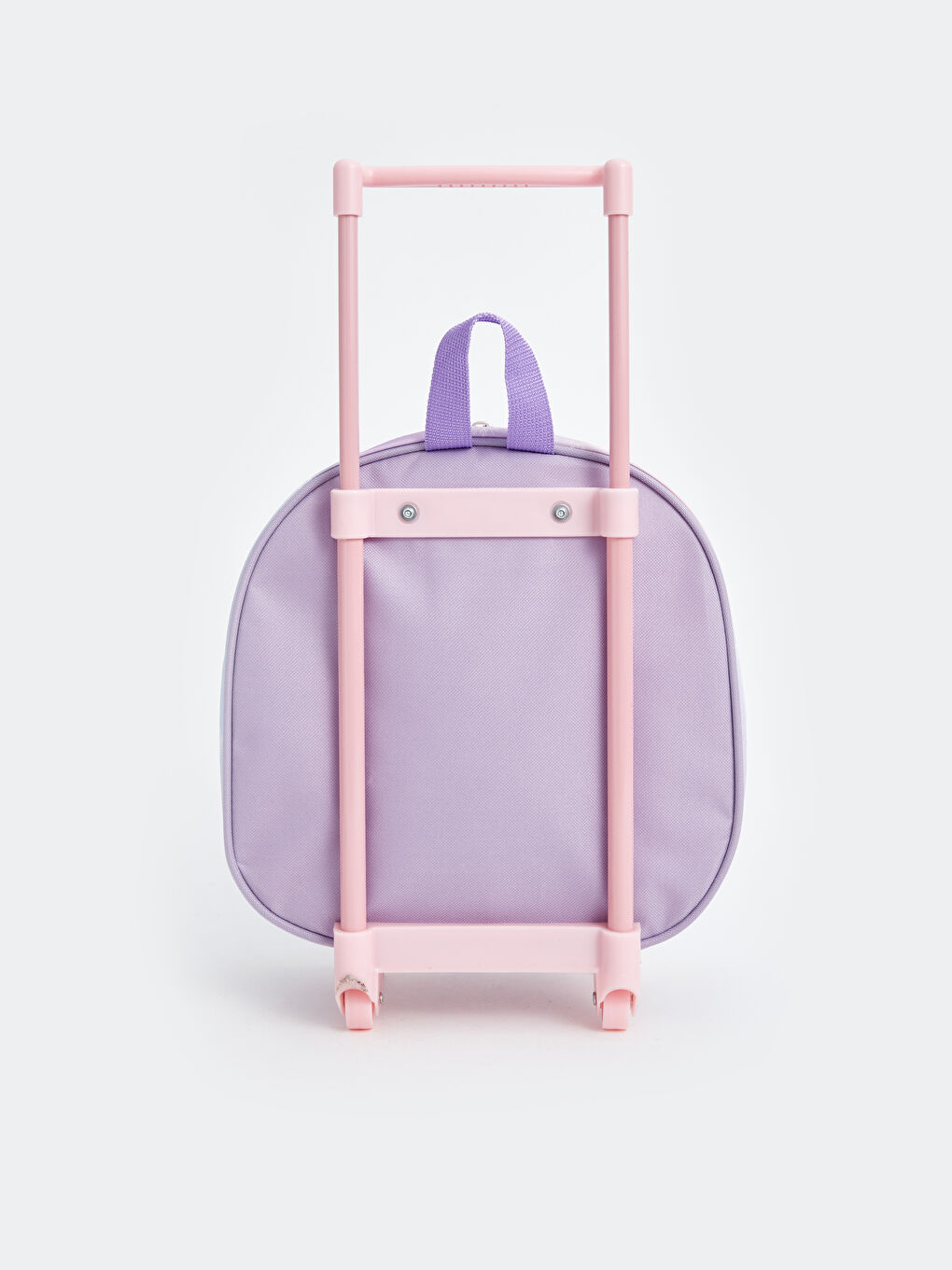 Lila Baskılı Kız Çocuk Çekçekli Çanta-4