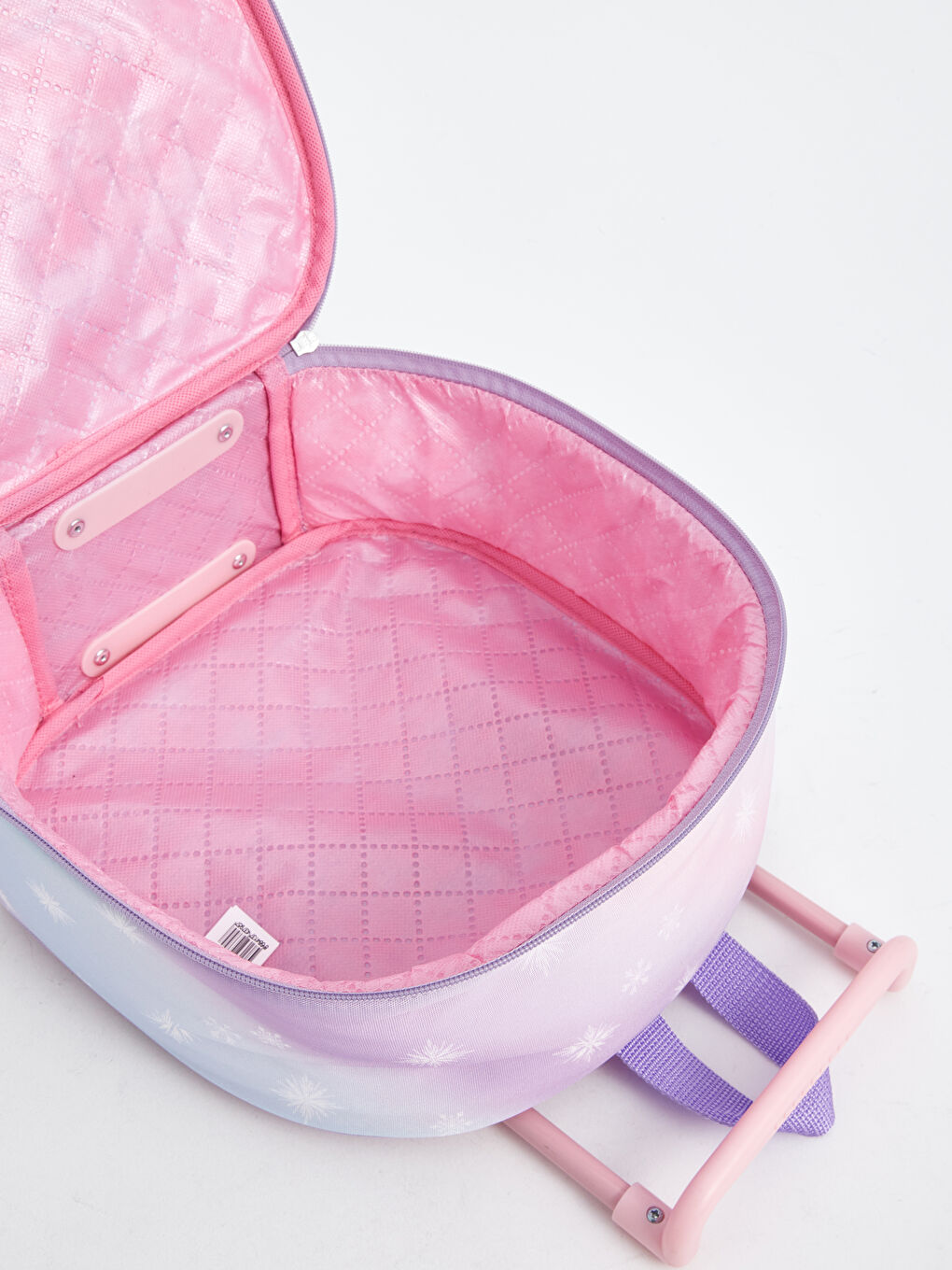 Lila Baskılı Kız Çocuk Çekçekli Çanta-8