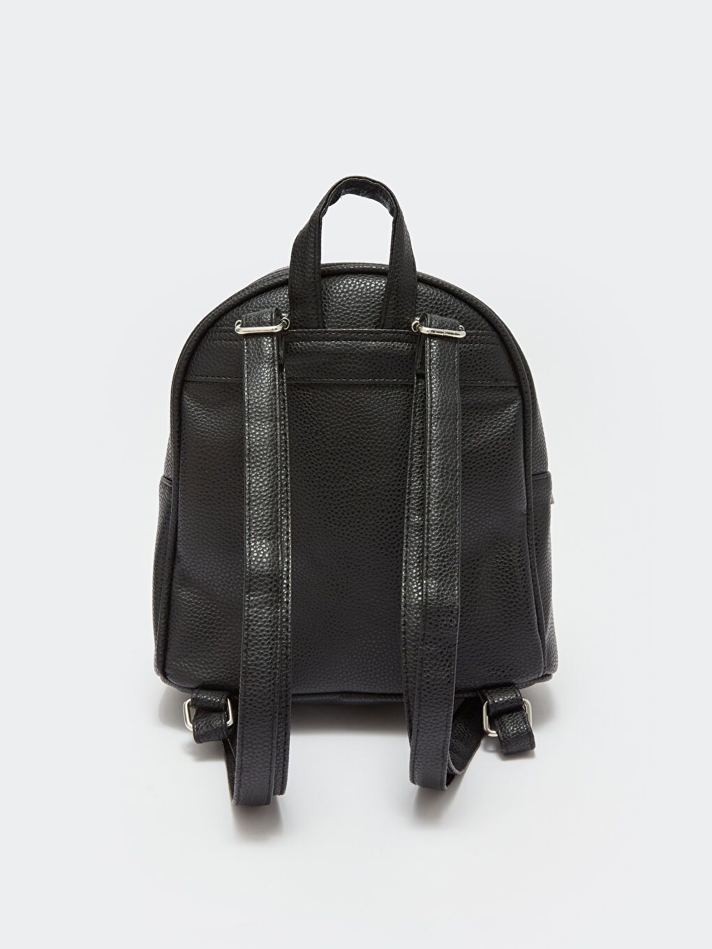 Siyah Deri Görünümlü Kız Çocuk Sırt Çantası-2