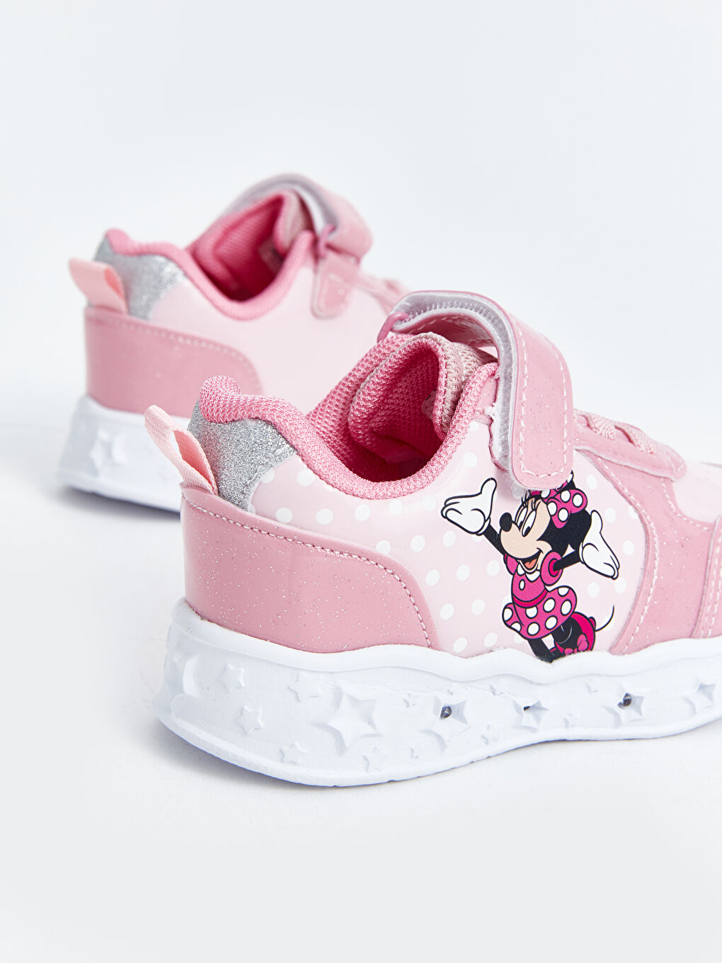 LCW STEPS Pembe Minnie Mouse Baskılı Kız Bebek Spor Ayakkabı - 5