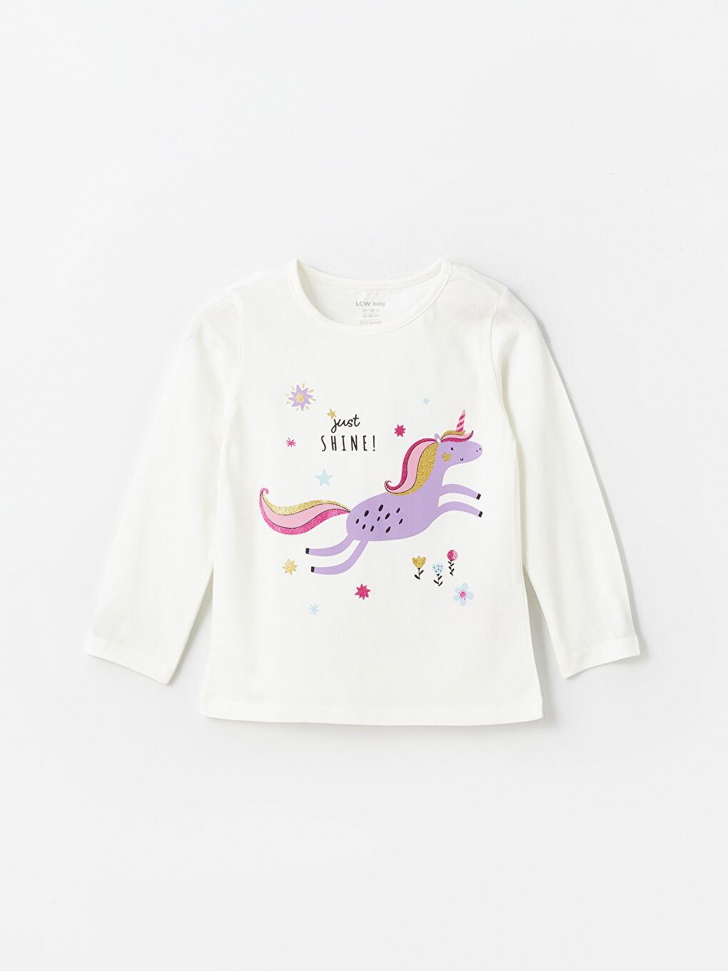 Crew Neck Long Sleeve Baby Girl Pajamas Set of 2 -S49895Z1-FDU