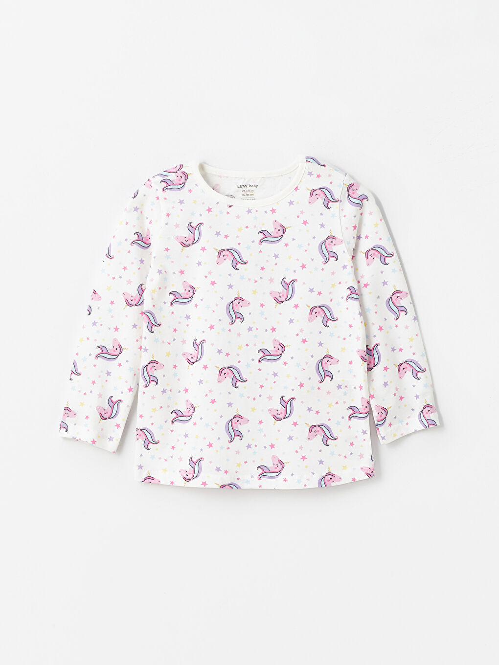 Crew Neck Long Sleeve Baby Girl Pajamas Set of 2 -S49895Z1-FDU
