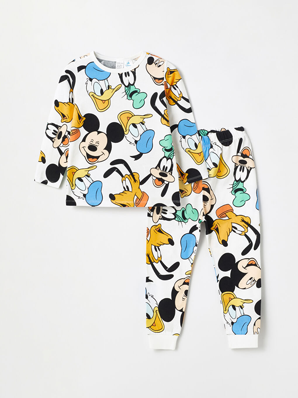 Crew Neck Long Sleeve Mickey Mouse Baby Boy Pajama Set -S49916Z1-LRA