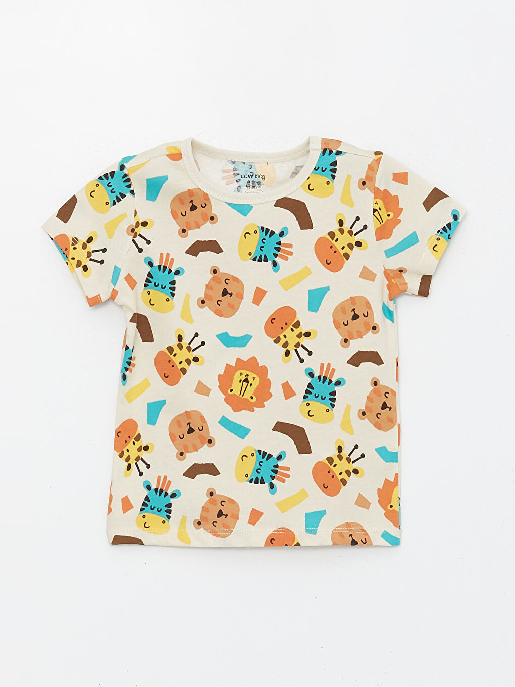 Crew Neck Short Sleeve Printed Baby Boy Shorts Pajama Set -S49923Z1-LQA