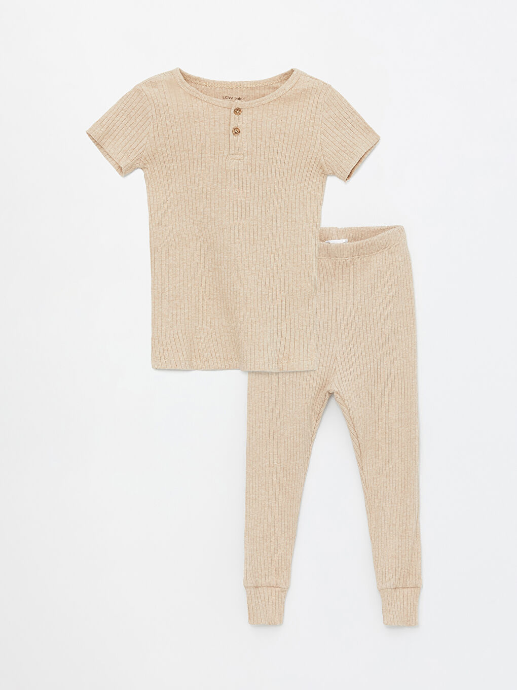 Crew Neck Basic Baby Boy Pajama Set -S49939Z1-FDL