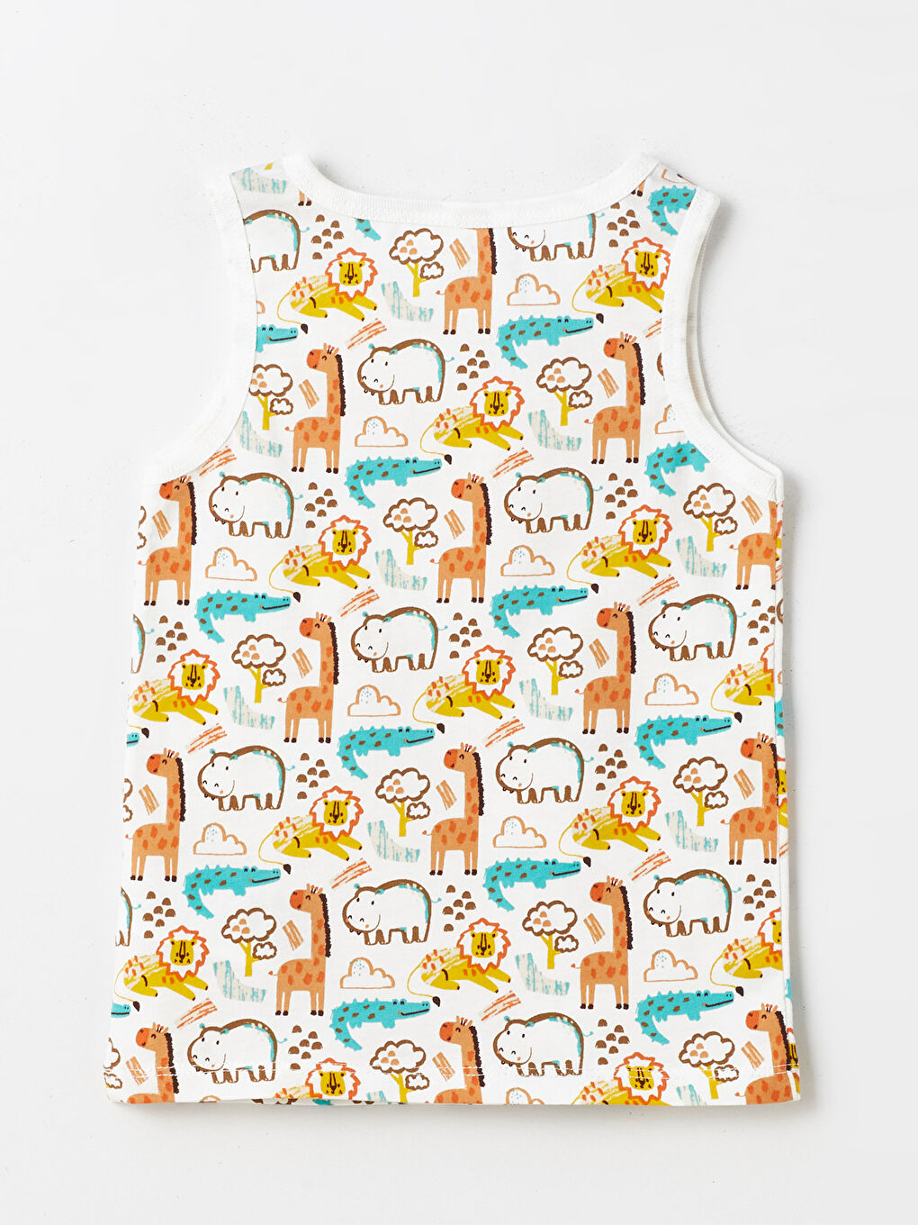 Комплект из 3-х майок для малышей мальчиков с круглым вырезом и принтом-4