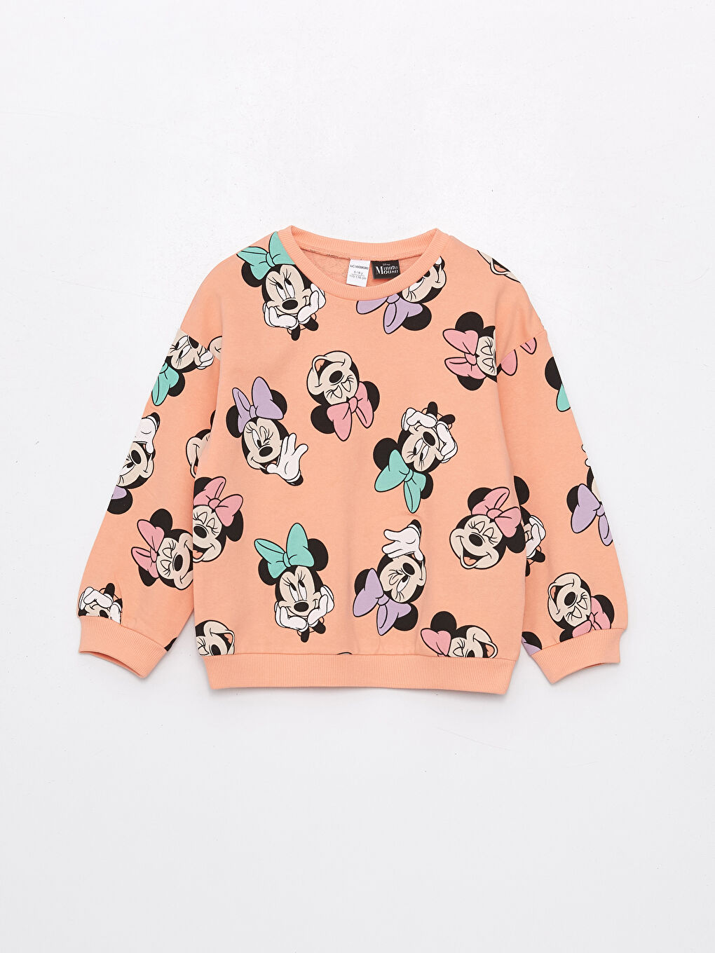 Crew Neck Long Sleeve Minnie Mouse Printed Baby Girls' Sweatshirt and Tights 2 Pack Set -S49974Z1-LSM