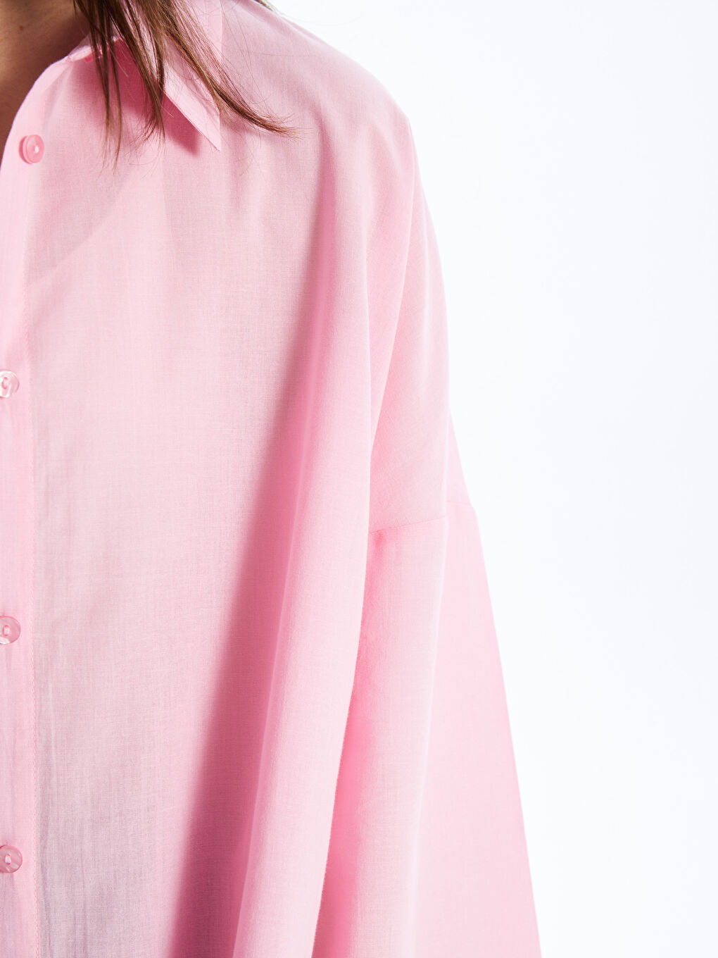 Shirt Collar Straight Long Sleeve Women's Beach Dress -S49979Z8-FGW