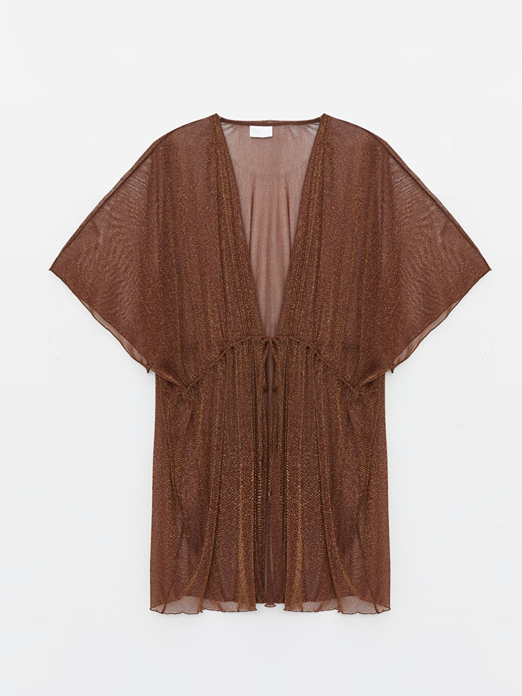 Shawl Collar Shiny Look Women's Kimono -S49983Z8-VKH