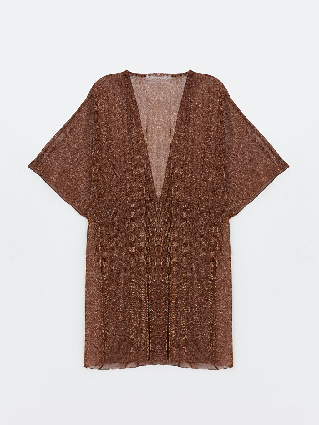 Shawl Collar Shiny Look Women's Kimono -S49983Z8-VKH