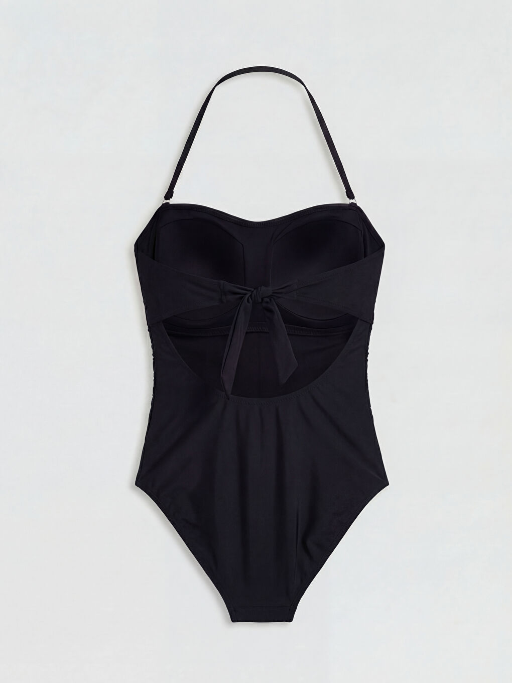 UV Protective Removable Padded Women's Plain Swimsuit-1