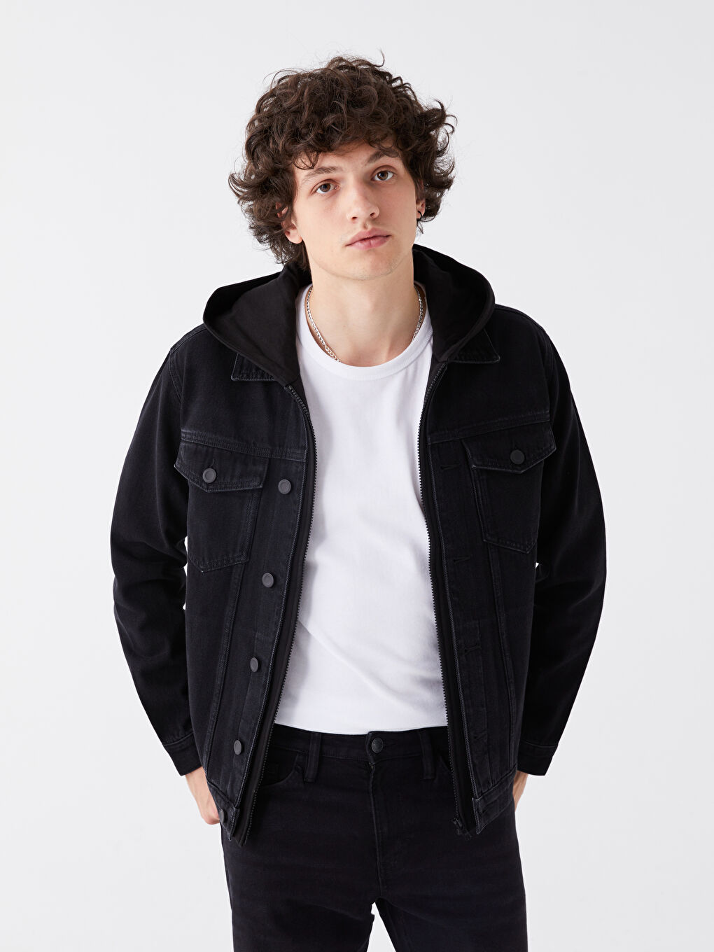 Standard Fit Men's Denim Jacket -S4AA45Z8-326