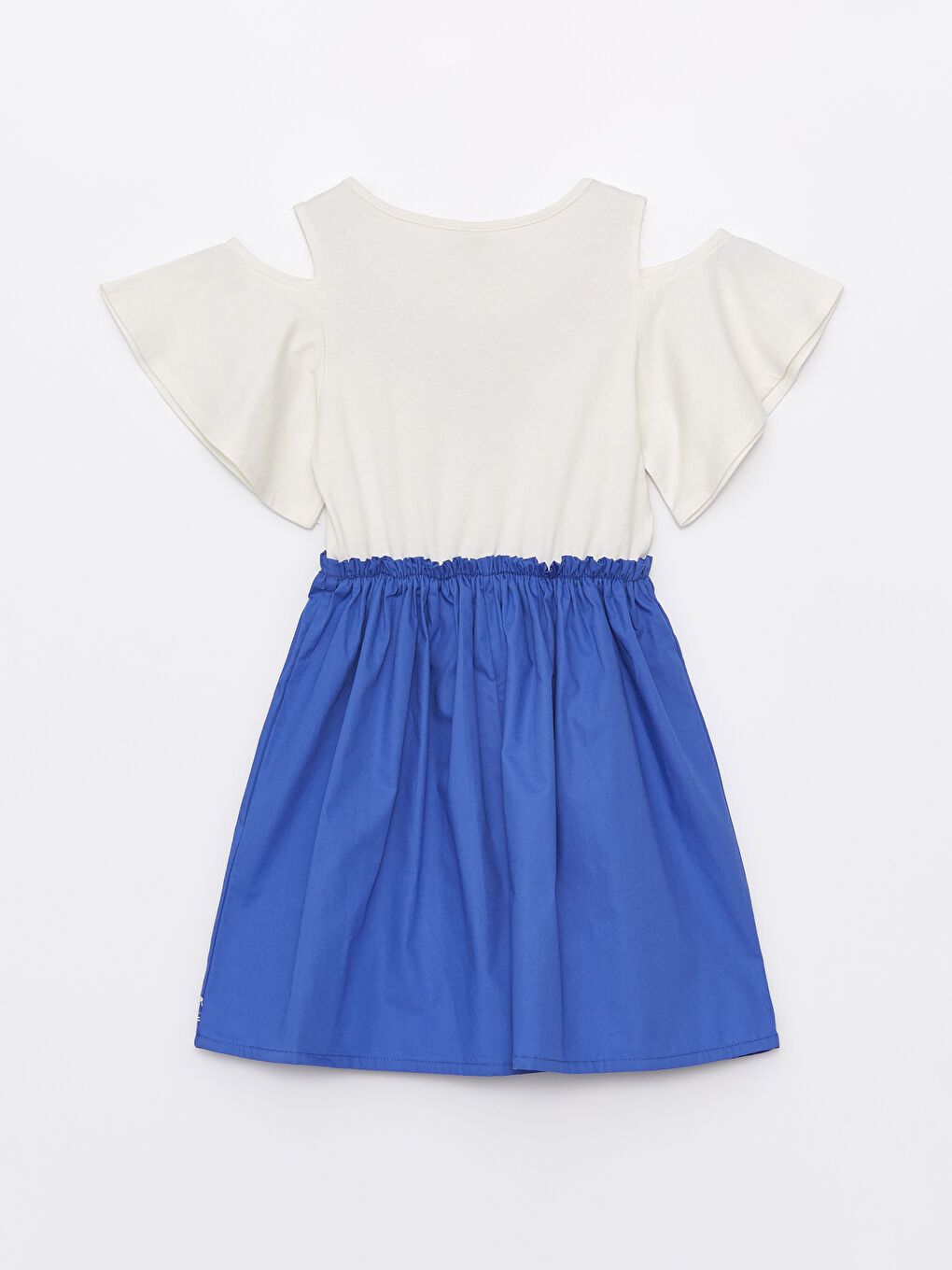 Crew Neck Embroidered Girls' Dress -S4AB53Z4-FDU