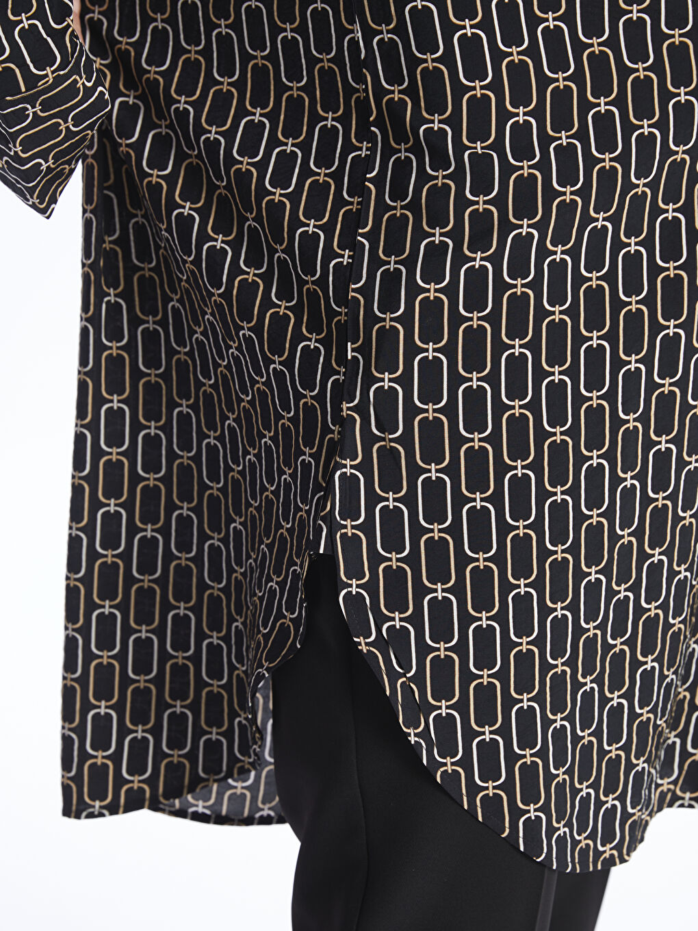 Crew Neck Patterned Oversize Women's Tunic -S4AB68Z8-LQJ