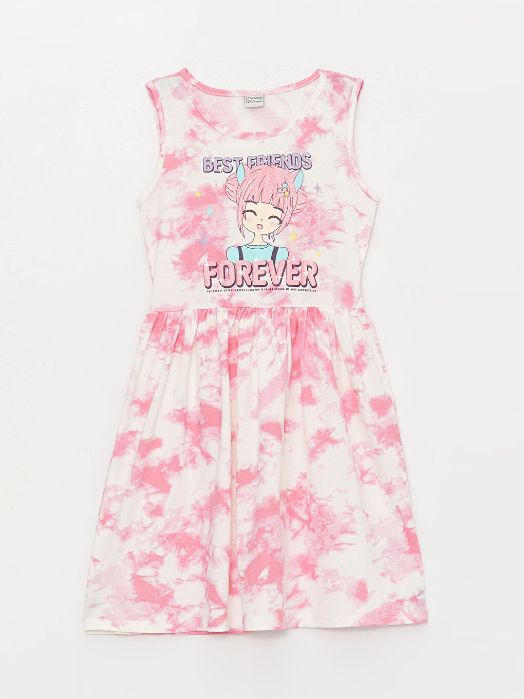 Crew Neck Girls' Dress -S4AB90Z4-LRB