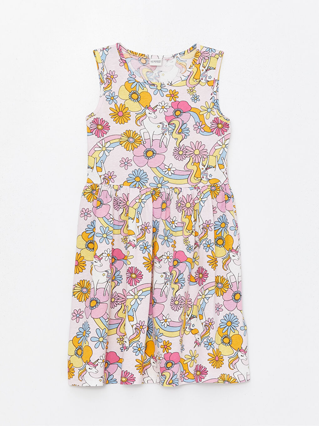Crew Neck Girls' Dress -S4AB90Z4-LSZ