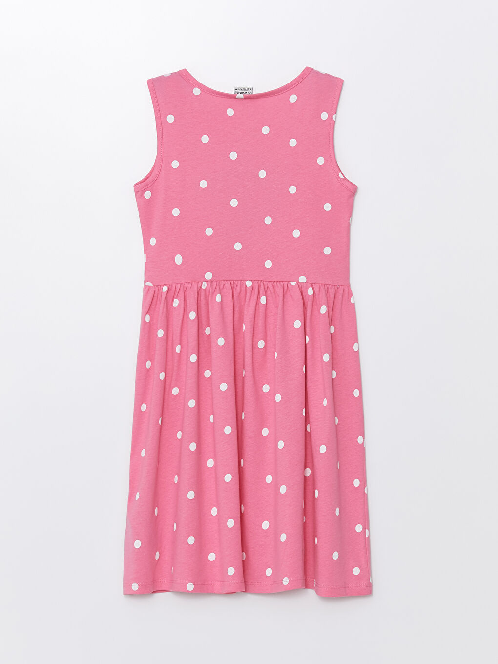 გოგოს კაბა მრგვალი ყელით-1