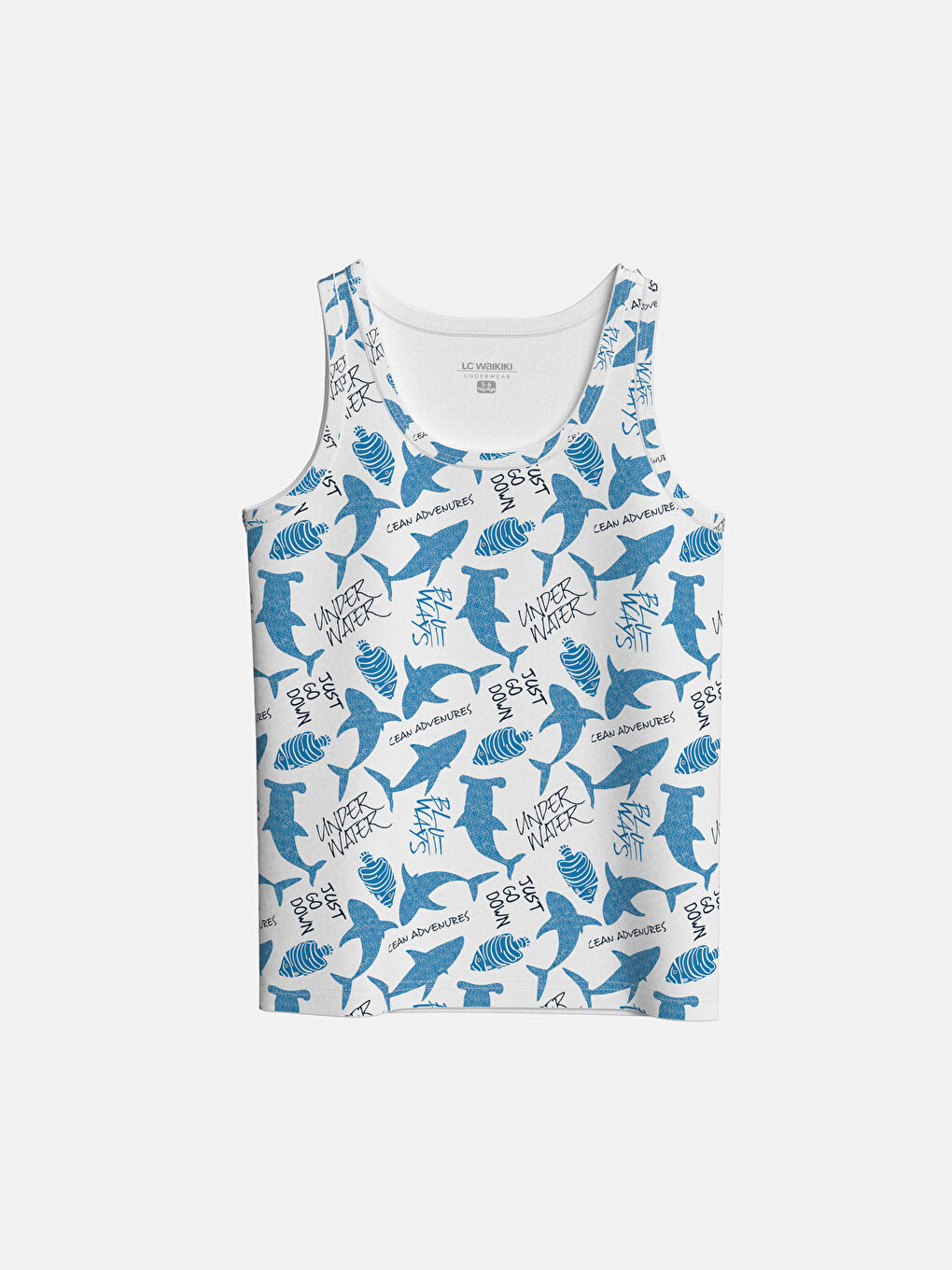 Beyaz Bisiklet Yaka Erkek Çocuk Atlet