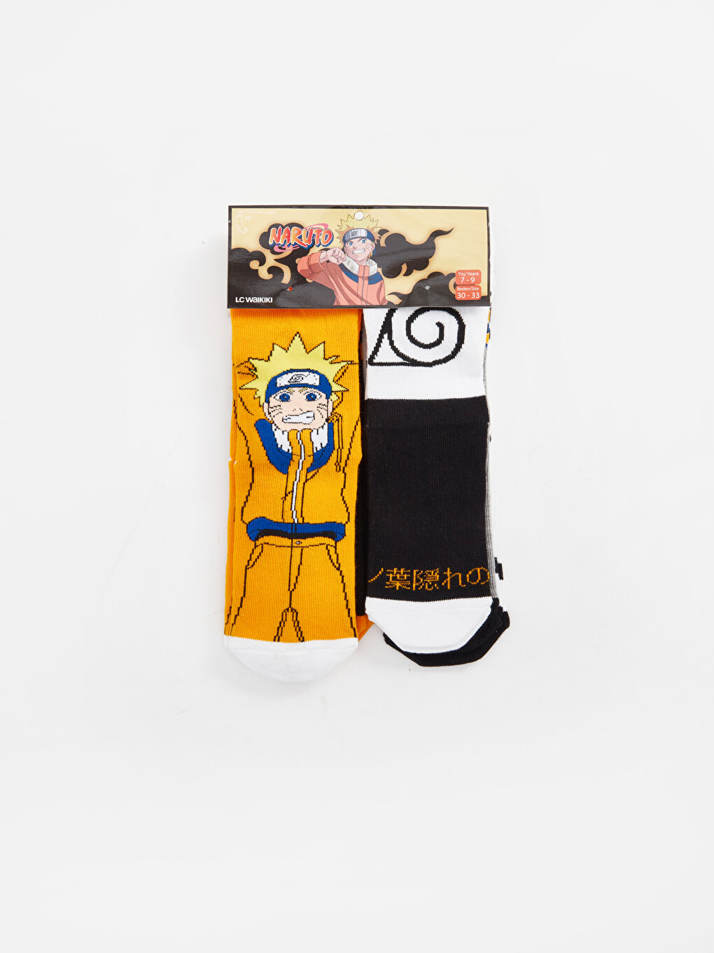 Karışık Naruto Desenli Erkek Çocuk Soket Çorap 5'li-2