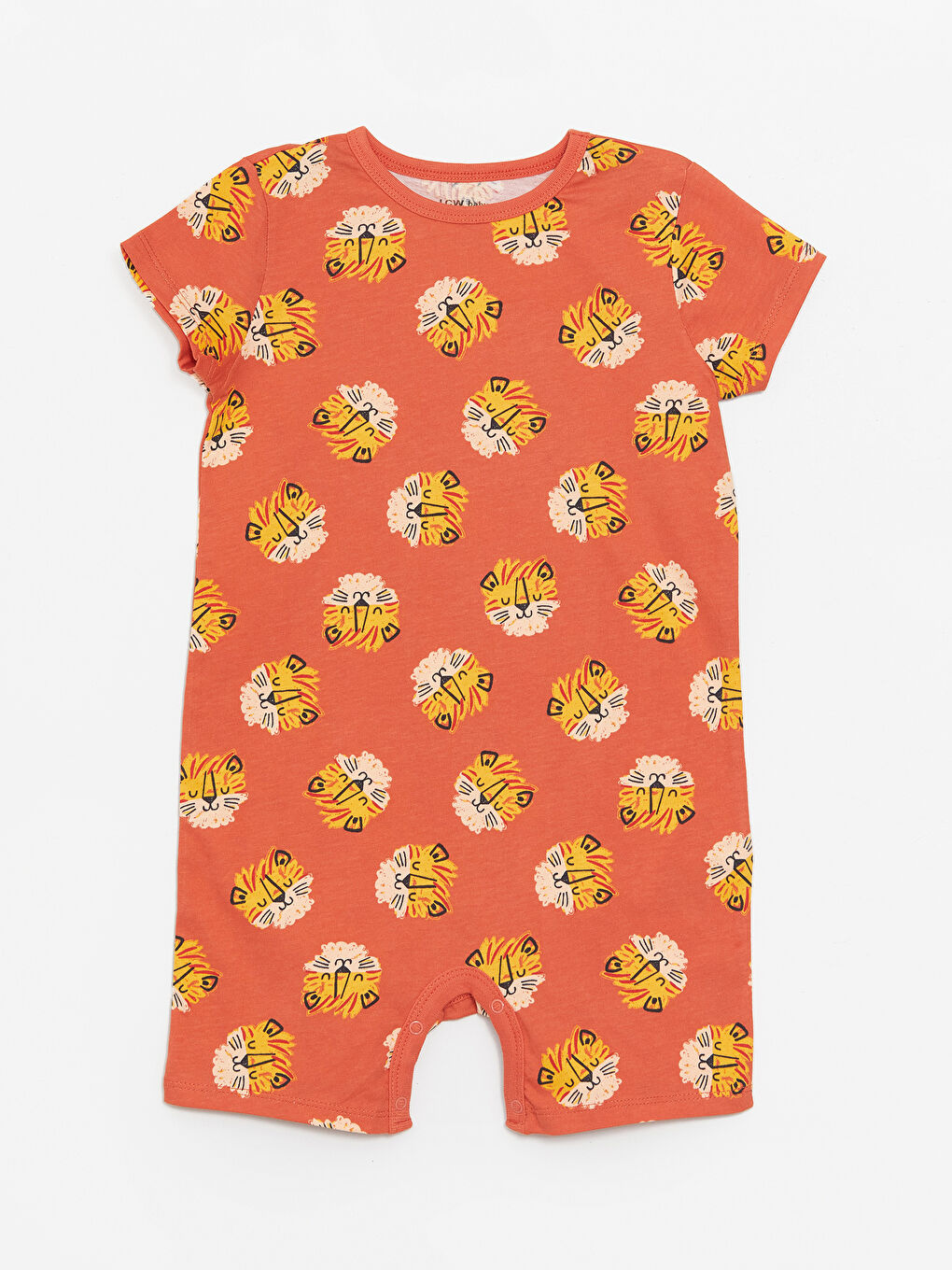 Crew Neck Printed Baby Boys' Jumpsuit 2 Pack-2