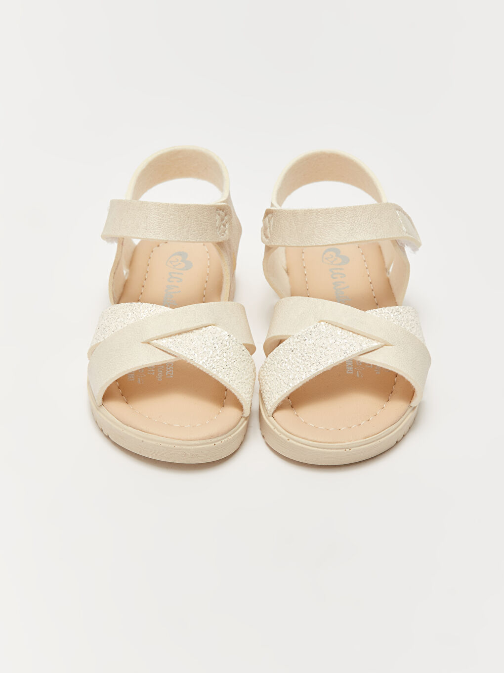 Hook and Loop Cross Band Baby Girl Sandals -S4AC55Z1-SGG