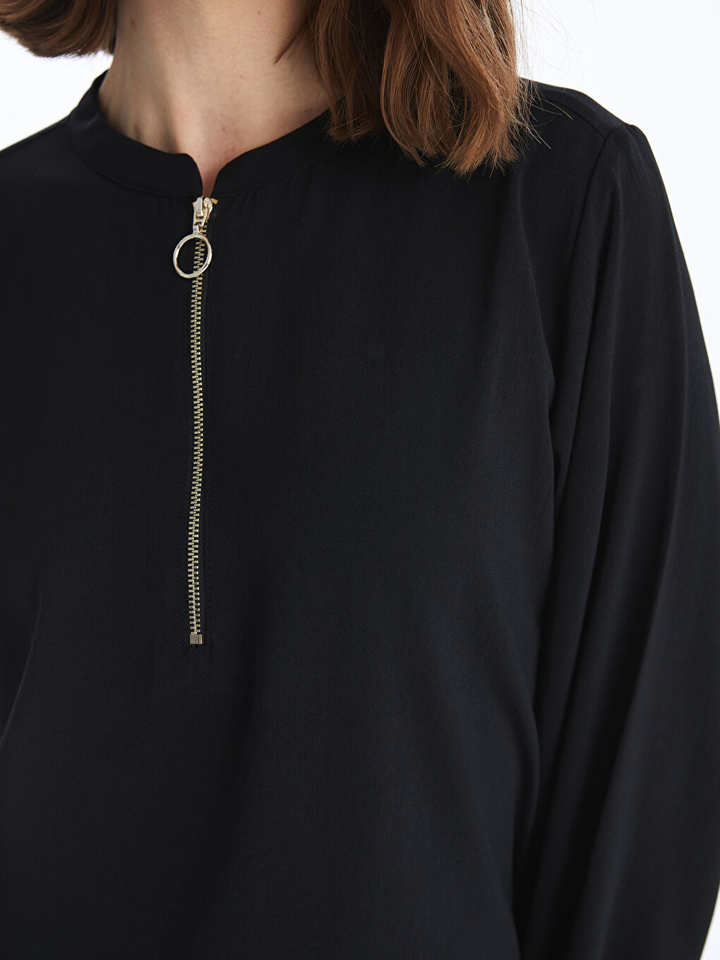 Crew Neck Regular Long Sleeve Women's Blouse -S4AC71Z8-CVL