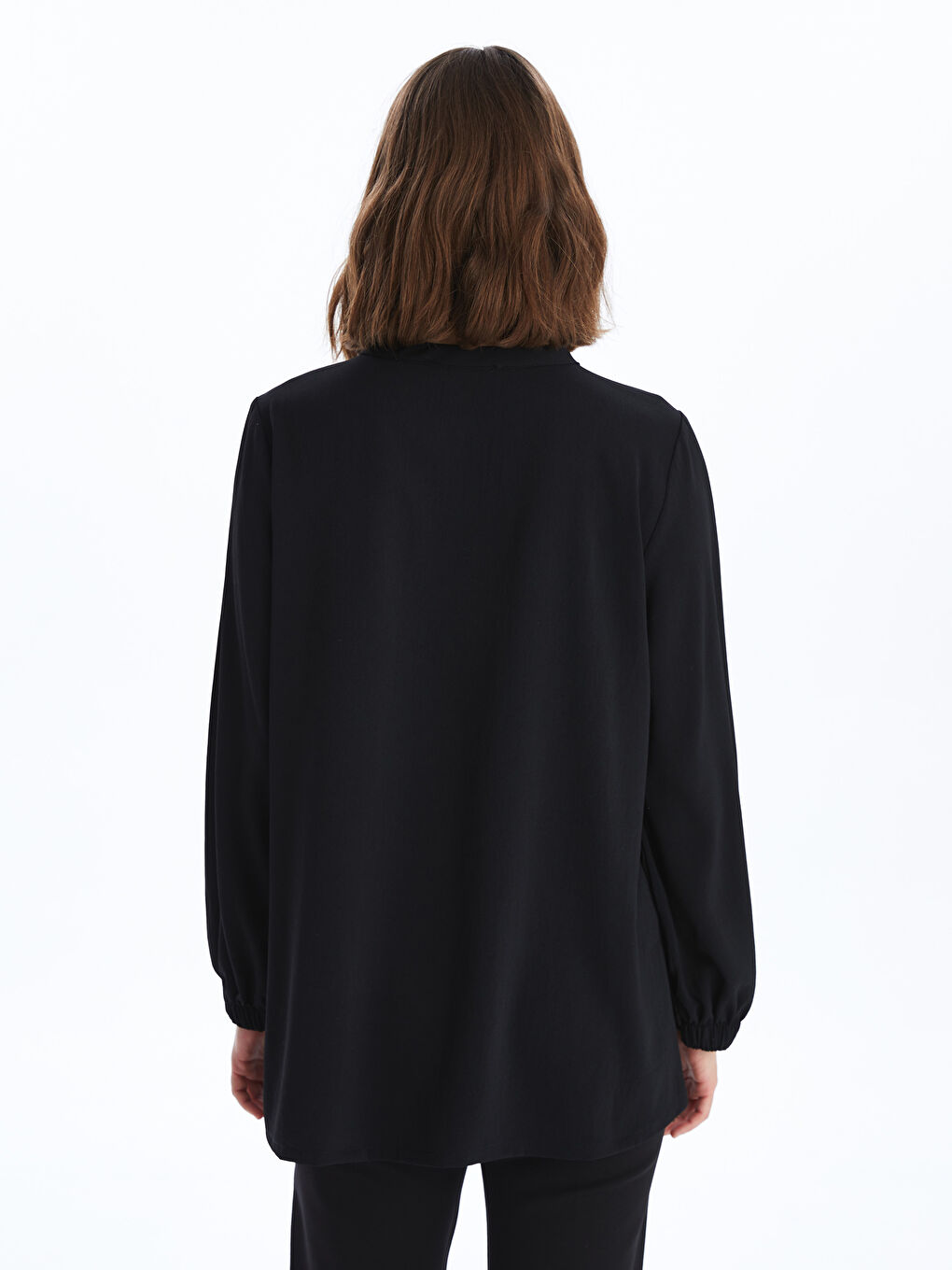 Crew Neck Regular Long Sleeve Women's Blouse -S4AC71Z8-CVL