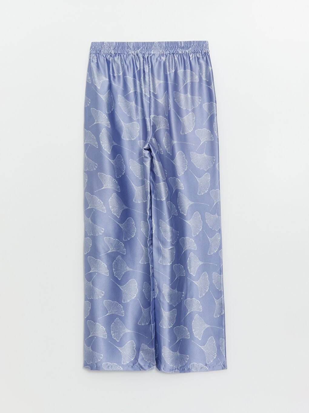 V-Neck Patterned Strap Satin Women's Pajamas Set -S4AD55Z8-LSB